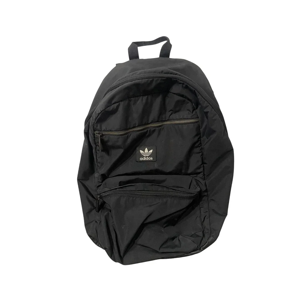 Adidas Originals Trefoil Backpack Black Blue Recycled Polyester 3-Stripes Bag